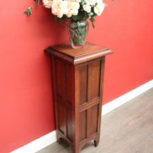 Load image into Gallery viewer, x SOLD Antique French Jardinière Stand, Oak Pedestal Plant Stand, Statue Holder Stand. B10349
