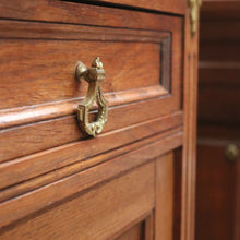 Load image into Gallery viewer, Antique French Dressing Table, Twin Pedestal Marble and Mirror Dressing Table B10848

