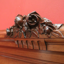 Load image into Gallery viewer, x SOLD Antique French QUEEN Bed Head, French Walnut Queen Size Bed Head B10726
