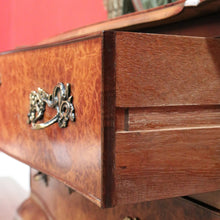 Load image into Gallery viewer, x SOLD Antique French Chest of Drawers Burr Walnut 2 Drawer Hall Foyer Cabinet Cupboard B10465
