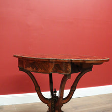 Load image into Gallery viewer, X SOLD Antique French Side Table, Lamp Table, Walnut and Brass Drop Side Sewing Table B10646
