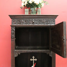 Load image into Gallery viewer, Antique Sacrament Cabinet French Drinks Cabinet, Hall Cupboard with Drawer B10962
