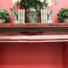 Load image into Gallery viewer, x SOLD Antique English Mahogany Hall Table With 2 Drawers to the Apron, Side Table. B10384
