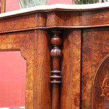Load image into Gallery viewer, x SOLD Antique English Credenza, or Marble Top , Mirror Back Sideboard or Hall Cabinet
