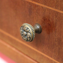 Load image into Gallery viewer, x SOLD Antique French Lamp Table, French Bedside Table.  Marble, Walnut and Gilt Brass B11076
