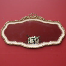Load image into Gallery viewer, Vintage Italian Mirror, Cream and Gilt Trim Wall Mirror, Bevelled Edge Mirror B11053
