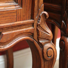 Load image into Gallery viewer, x SOLD Antique French Oak and Marble Bedside Cabinet, Lamp or Side Tables, Marble Tops B11203

