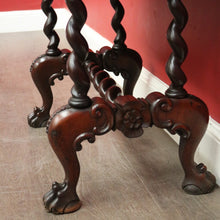 Load image into Gallery viewer, x SOLD Antique English Mahogany Hall Table, Side Table, Single Drawer Hall Table, Desk. B10055
