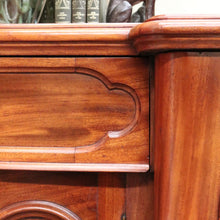 Load image into Gallery viewer, x SOLD Antique English Sideboard, Mahogany Mirror Back Inverted Sideboard Cabinet B10825
