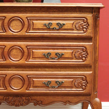 Load image into Gallery viewer, x SOLD French Chest of Drawers, Vintage French Oak 3 Drawer Chest Hall Cabinet Cupboard B10933
