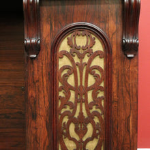 Load image into Gallery viewer, x SOLD Antique English Rosewood Sideboard Fretwork Backboard and Doors Twin Pedestals. B9851
