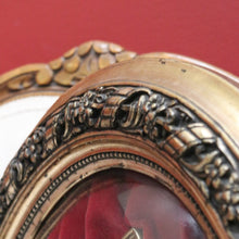 Load image into Gallery viewer, x SOLD Antique French Framed Crucifix, Christ on Cross, Gilt Frame, Convex Glass Cross B10770
