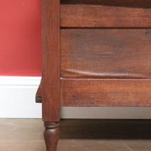 Load image into Gallery viewer, x SOLD Antique Hall Seat, Blanket Box Base, Australian Gothic Entry Foyer Armchair Seat B10793
