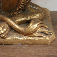 Load image into Gallery viewer, x SOLD Vintage Italian Gilt Lion Pedestal Hall Table, Console Table, Sofa or Side Table B10993

