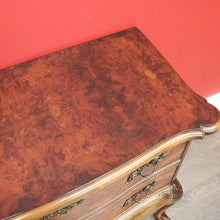 Load image into Gallery viewer, x SOLD Antique French Chest of Drawers Burr Walnut 2 Drawer Hall Foyer Cabinet Cupboard B10465
