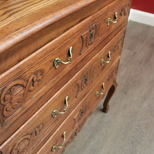 Load image into Gallery viewer, x SOLD Antique French Chest of Drawers, 3 Drawer Hall Table, Hall Cabinet Large Bedside B10296
