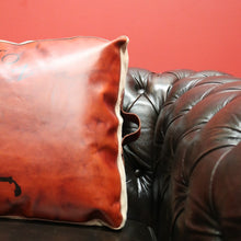 Load image into Gallery viewer, x SOLD Vintage Charleston Polo Cushions, Lounge Cushion, Pillows, Leather and Cushions B11208
