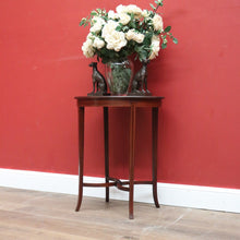 Load image into Gallery viewer, x SOLD Antique English Mahogany Side Table, Wine Table Lamp Table with Cross Stretcher B11100
