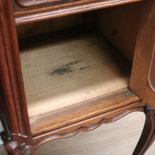 Load image into Gallery viewer, x SOLD Antique French Bedside Cabinet, French Oak and Marble Top Bedside Tables B10554
