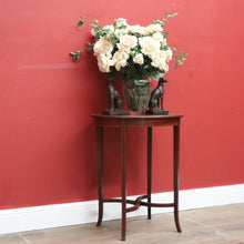 Load image into Gallery viewer, x SOLD Antique English Mahogany Side Table, Wine Table Lamp Table with Cross Stretcher B11100
