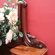 Load image into Gallery viewer, x SOLD Antique English Dressing Table, Walnut and Burr Walnut Mirror Back Dresser. B11160
