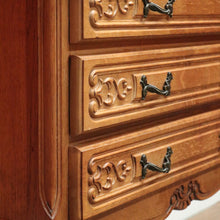 Load image into Gallery viewer, x SOLD Vintage French Chest of Drawers French Oak Three Drawer Chest Hall Entry Cabinet B10955
