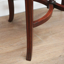 Load image into Gallery viewer, x SOLD Antique English Mahogany Side Table, Wine Table Lamp Table with Cross Stretcher B11100
