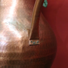Load image into Gallery viewer, x SOLD Antique French Copper Jug, Water pitcher, Water Bucket, Flower Holder or Vase B10626
