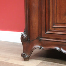 Load image into Gallery viewer, x SOLD Antique French Walnut 2 Section Carved Buffet Bookcase Display China Cabinet. B11915
