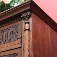 Load image into Gallery viewer, x SOLD Antique French Chest of Drawers, French Oak and Brass Carved Hall Chest Cabinet B10882

