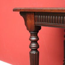 Load image into Gallery viewer, x SOLD Antique English Hall Table, English Walnut Cross Stretcher Lounge, Sofa Table. B10405
