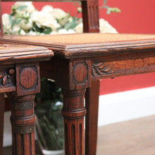 Load image into Gallery viewer, x SOLD Set of Four Antique French Oak and Cane Dining or Kitchen Chairs or Hall Chairs. B11260
