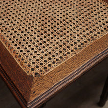 Load image into Gallery viewer, x SOLD Set of Four Antique French Oak and Cane Dining or Kitchen Chairs or Hall Chairs. B11260
