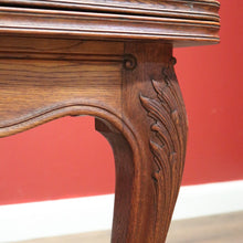Load image into Gallery viewer, x SOLD Antique French Oak Dining Table with Two Extension Leaves, Parquetry Top. B11271
