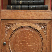 Load image into Gallery viewer, x SOLD Antique French Oak Marble Bedside Table. French Lamp Table with Cupboard to Base
